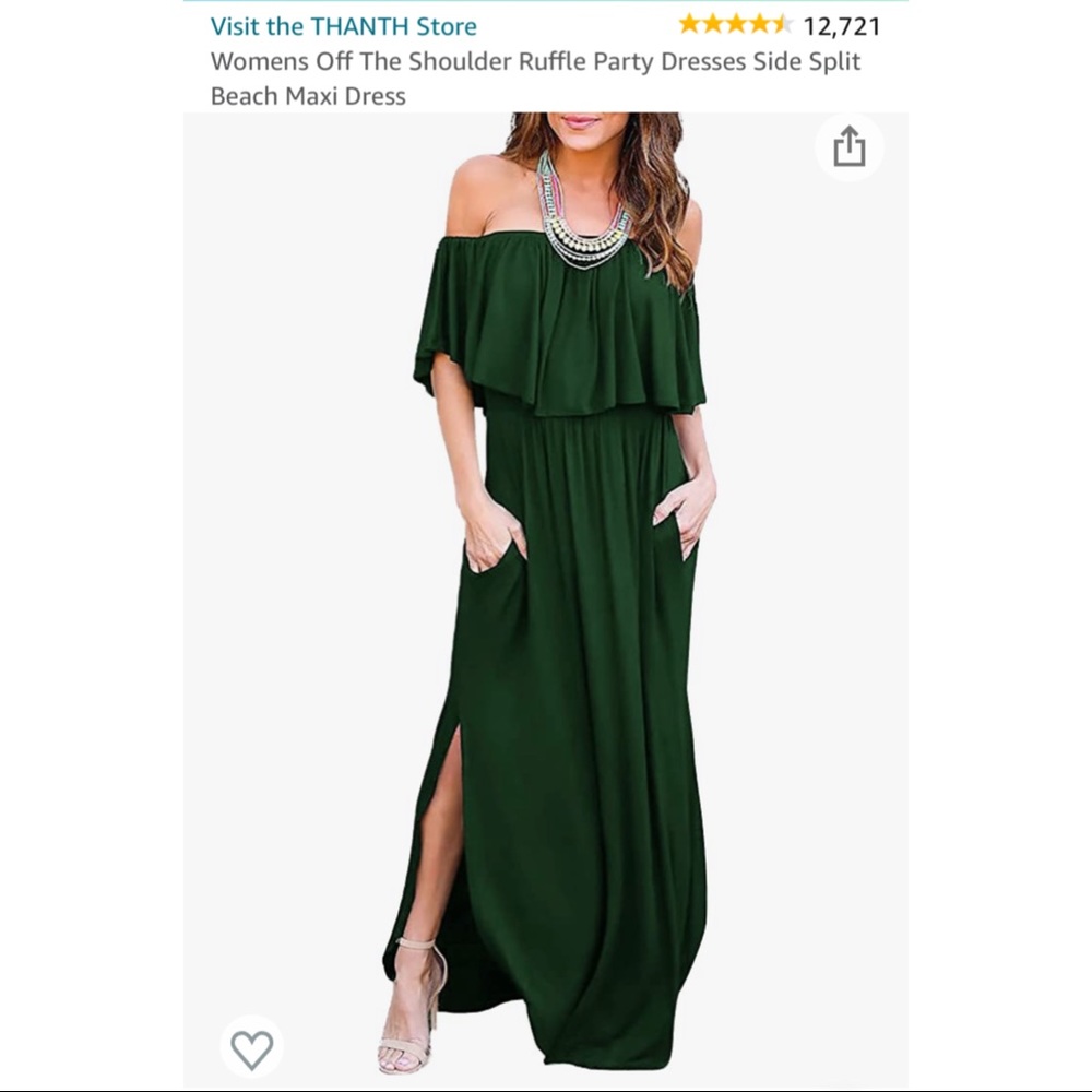 THANTH Off Shoulder Maxi Dress - NEW